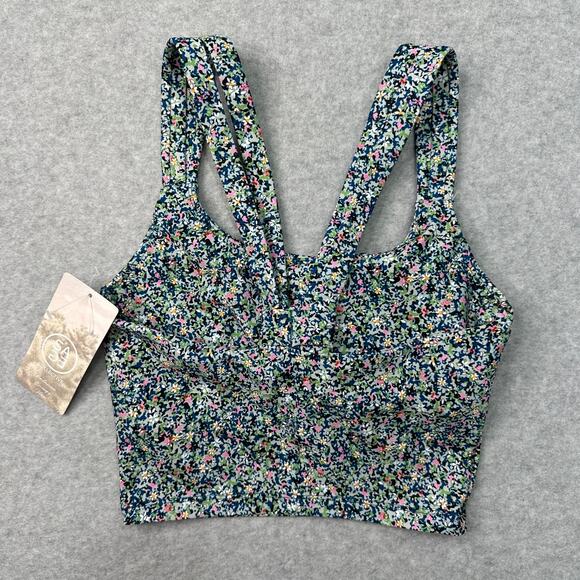 Sage Collective Athletic Set WMNS XS Blue Floral Athleisure Workout Matching Set - Picture 11 of 15